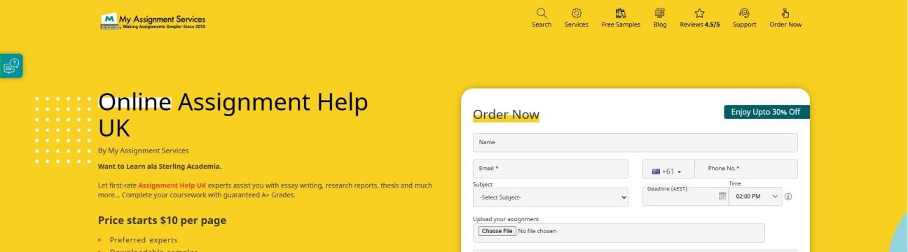 My Assignment Serices UK